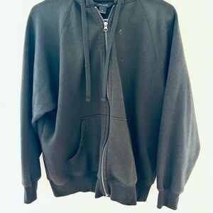 Rae Mode Black Hoodie Zip up (fits like a women’s large)